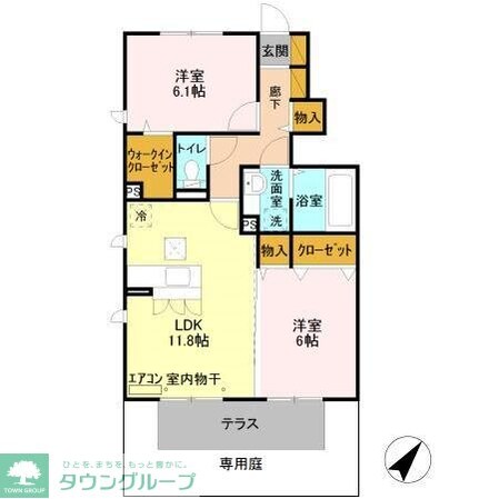 マルモガーデンハウスの物件間取画像